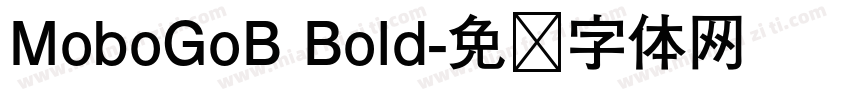 MoboGoB Bold字体转换